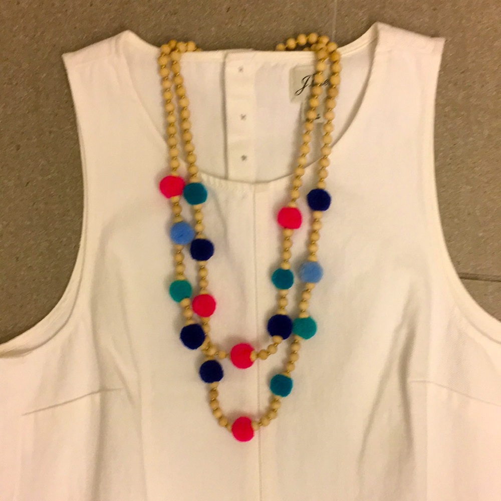 J. Crew Pom Pom necklace